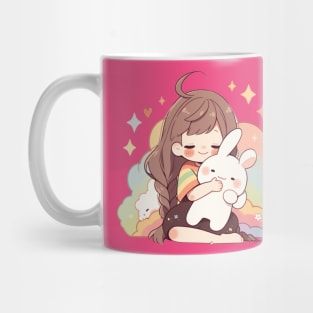 girl rabbit Mug